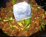 A picture of step 12 of Smoky Beef Karhai.