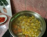 Foto langkah ke 12 dari resep Sup kaldu jagung manis.