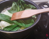 Foto del paso 6 de la receta: Ramen con caldo de pollo, fideos de arroz y pak choi