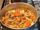 Guiso de mondongo y chorizos 🥩 🌿🥣🥕🫛