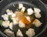 A picture of step 2 of Crispy Taro fry / cheppakizhangu fry.