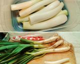 Foto del paso 1 de la receta Crema de calçots con aire de romesco