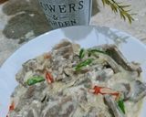 Foto langkah ke 8 dari resep Lidah Saus Putih Keju.