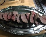 Une image de l'étape 15 de Rôti de cerf mariné, lard et carottes.