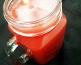 A picture of step 3 of Water melon squash, water melon juice.