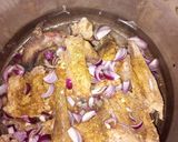 A picture of step 1 of Guinea fowl peppersoup.