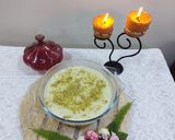 A picture of step 4 of Rice firni.
