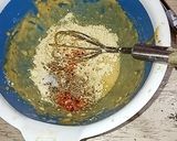 A picture of step 1 of Crispy onion cabbage pakora.