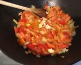 Une image de l'étape 6 de One pot pasta poivron, tomates, pancetta, oignon, origan.