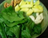 A picture of step 2 of Raw mango spinach pesto pasta.