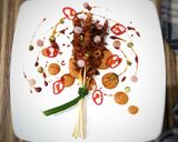 Foto langkah ke 7 dari resep Sate Jamur No Kolesterol + Saus Kacang #pr_sate.