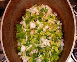 A picture of step 3 of Mike's Chicken & Sausage Jambalaya.