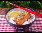 Foto langkah ke 9 dari resep Grilled lemon Salmon with Salsa #SeafoodFestival.