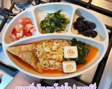 รูปขั้นตอนการทำที่ 8 ของ บะหมี่เย็นตาโฟน้ำ สำหรับเด็ก blw