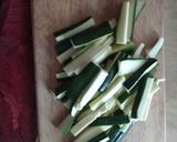 A picture of step 1 of Baked Zucchini Fries.