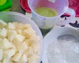 Foto langkah ke 1 dari resep Es Roti Tawar Matcha Latte.