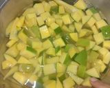 A picture of step 1 of Mango pickle.