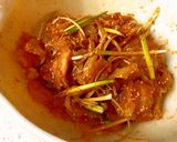 Hình bước làm 5 của món Gân bò trộn sa tế (Spicy beef tendon)