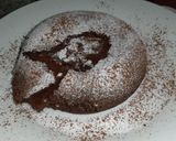 A picture of step 1 of Chocolate lava cake.