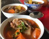Hình bước làm 2 của món Cánh gà nấu cá mòi