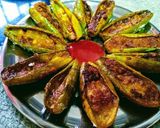 A picture of step 5 of Stuffed Parmal bhajji.
