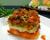 A picture of step 7 of Masala pav.