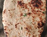 A picture of step 3 of Chessey garlic naan sticks.