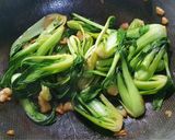 Hình bước làm 2 của món SP.0982 - Cải Thìa Cháy Mỡ Tỏi