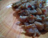 Foto langkah ke 8 dari resep Sate ayam pedas(sambal bakal nampoooll).