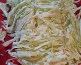 A picture of step 1 of Sauerkraut Batch 2.