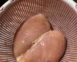 A picture of step 1 of Black pepper chicken steak.