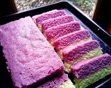 Foto langkah ke 9 dari resep Bolu Kukus Lapis Singkong💜.