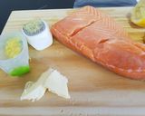 A picture of step 1 of Sous vide salmon in a butter, ginger and lemon sauce.