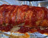 A picture of step 8 of Pioneer woman meatloaf.