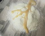 A picture of step 1 of Coco-choco balls.