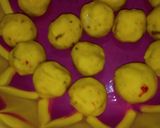 A picture of step 2 of Yam Balls in breadcrumbs.