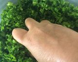 A picture of step 3 of Mustard green dip.