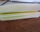 Foto del paso 1 de la receta Falsos canelones de Puerro con Espinacas y Requesón