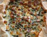 Foto del passaggio 5 della ricetta #648 Torta salata con piselli e pancetta 🫛🥓🥚🧀