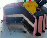 Foto langkah ke 8 dari resep Kue Ulang Tahun (No Mixer).