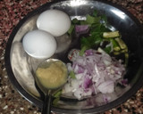 கரண்டி ஆம்லெட் ரெசிபி ஸ்டேப் 1 புகைப்படம்