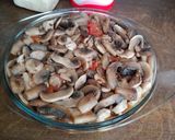 Sajtkrémes pulykamell gombával recept fázis 3 fotója