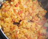 A picture of step 5 of Chilli Egg chapathi scramble.