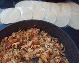 Foto del paso 4 de la receta: Empanadas de tinga de pollo con panceta