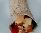 A picture of step 5 of My Southern fried Chicken Wrap 😃.