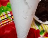 A picture of step 2 of Black forest brownie trifles.