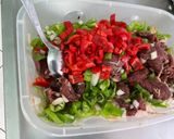 Une image de l'étape 15 de Bœuf sauté aux poivrons, oignons, tomate et gingembre.