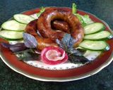 Фото кроку 5 до Вкусный, сочный, нежный зеленый рулет.