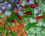 Foto langkah ke 1 dari resep Acar Mentah.