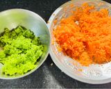 ট্রাই কালার সব্জী সুজির হালুয়া (tri colour sabji sooji halwa recipe in Bengali) রেসিপির ধাপ 1 ছবি